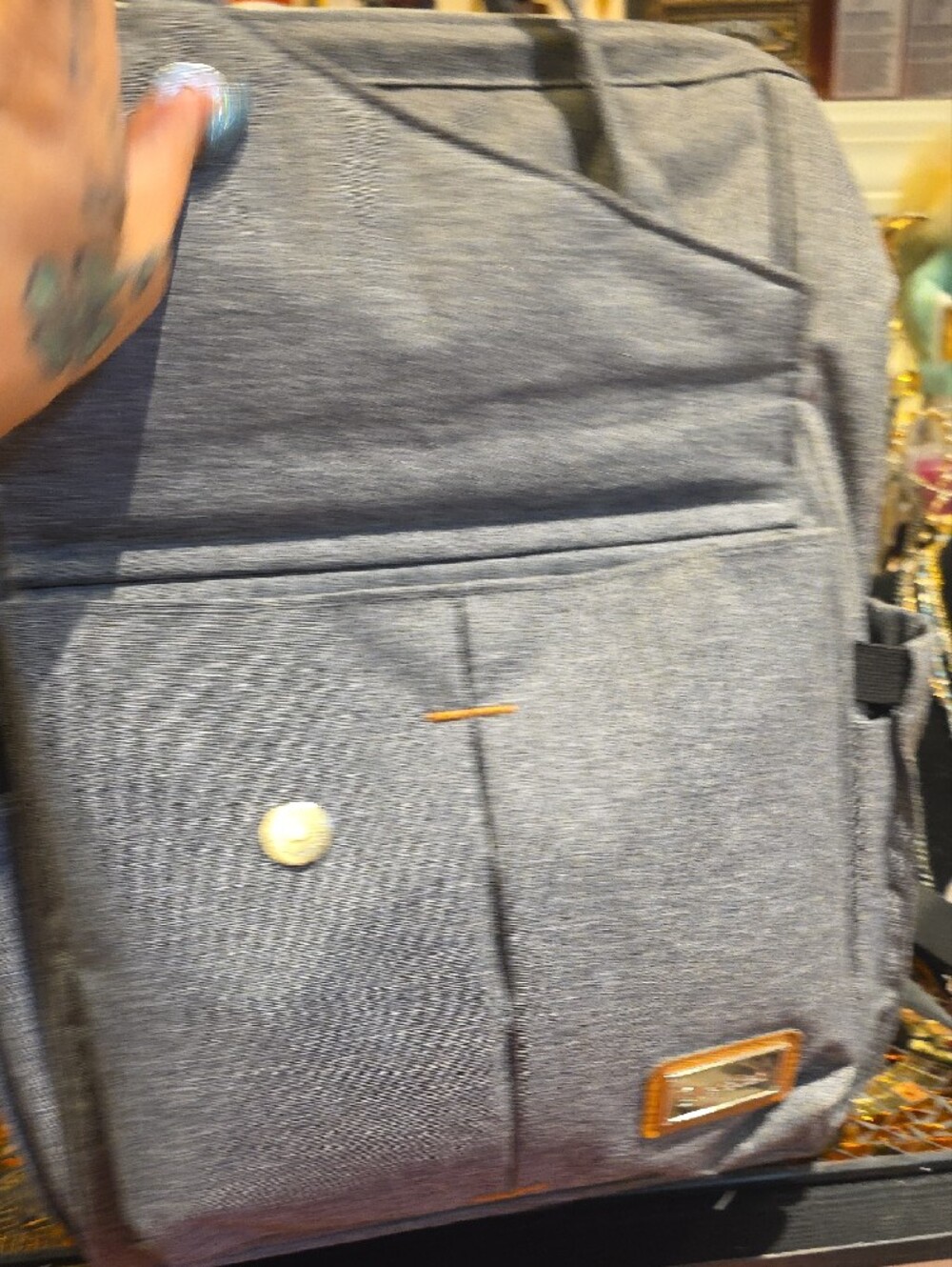 LEKEBABY Backpack with Arrow-Pattern Flap - Picture 7 of 13